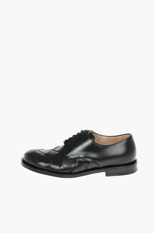 Leather VARENNE Derby Shoes with Braided Toe