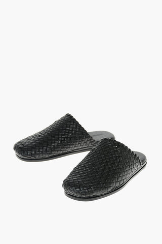 Braided Soft Leather TUBULAR LAGOON Slippers