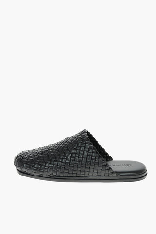 Braided Soft Leather TUBULAR LAGOON Slippers