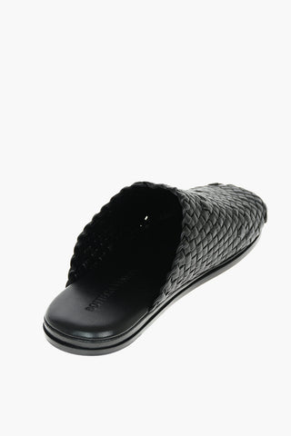 Braided Soft Leather TUBULAR LAGOON Slippers