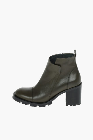 Inner Zip SHELLEY Leather Ankle Booties