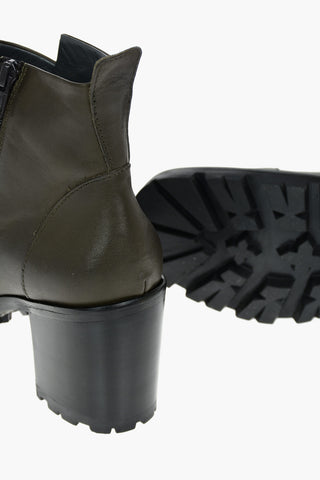 Inner Zip SHELLEY Leather Ankle Booties