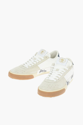 Suede NEW VULCANIZED Low-top Sneakers with Printed Lettering Logo
