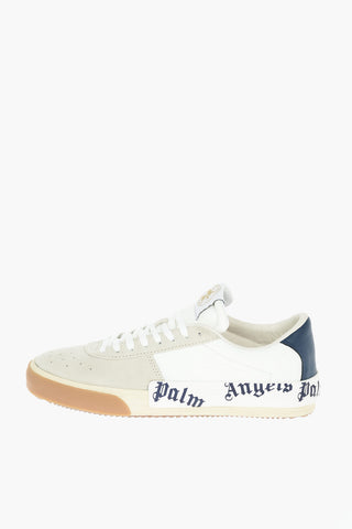Suede NEW VULCANIZED Low-top Sneakers with Printed Lettering Logo
