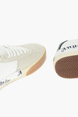 Suede NEW VULCANIZED Low-top Sneakers with Printed Lettering Logo