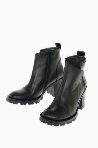 Inner Zip SHELLEY Leather Ankle Booties