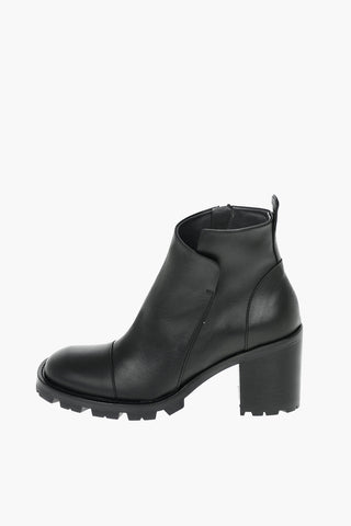 Inner Zip SHELLEY Leather Ankle Booties