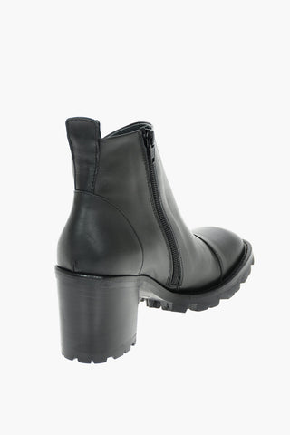 Inner Zip SHELLEY Leather Ankle Booties