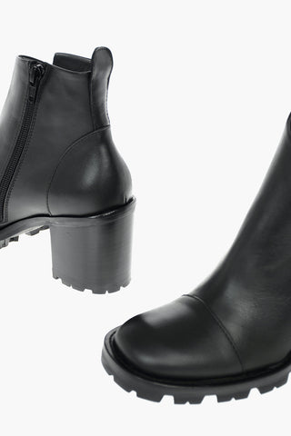 Inner Zip SHELLEY Leather Ankle Booties