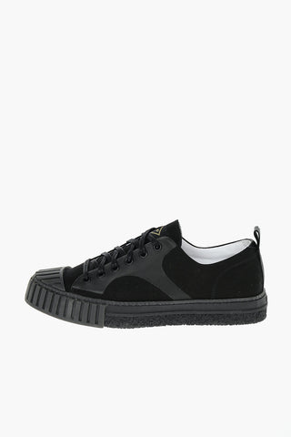 Sneakers Basse W.O. MASK con Dettaglio in Pelle