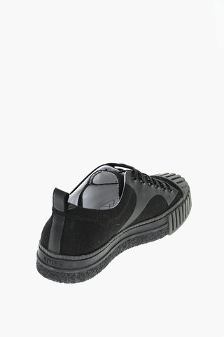 Sneakers Basse W.O. MASK con Dettaglio in Pelle