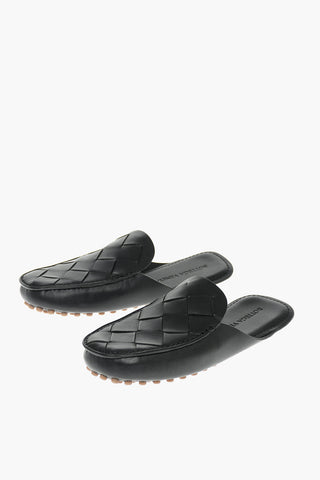 Braided Leather DOUGLAS Open-back Loafers