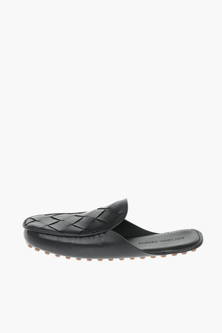 Braided Leather DOUGLAS Open-back Loafers