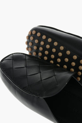 Braided Leather DOUGLAS Open-back Loafers