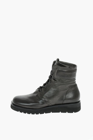 Sponge Sole SPLONGE Leather Combat Booties