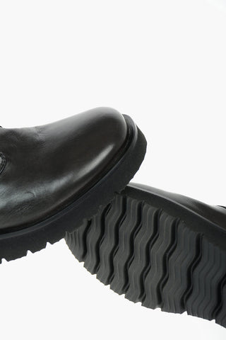 Sponge Sole SPLONGE Leather Combat Booties