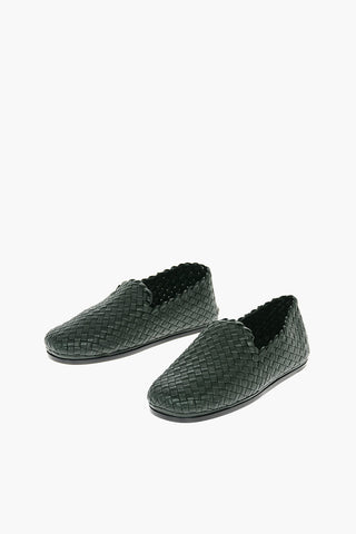Braided Soft Leather TUBULAR LAGOON Loafers