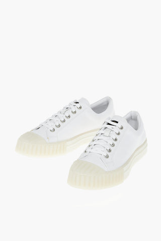 Fabric Leather W.O. NEW Low-top Sneakers with Crepe Sole
