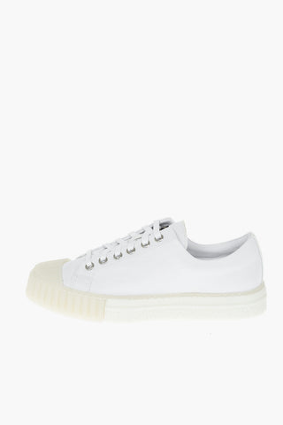 Fabric Leather W.O. NEW Low-top Sneakers with Crepe Sole