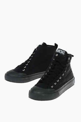 Sneakers Alte S-MUJI MC con Dettagli Argentati