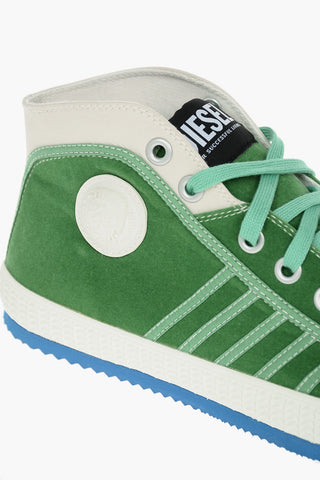 contrasting details fabric S-YUK MC high top sneakers