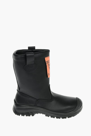 Contrasting Details Leather H-WOODKUT CH Boots