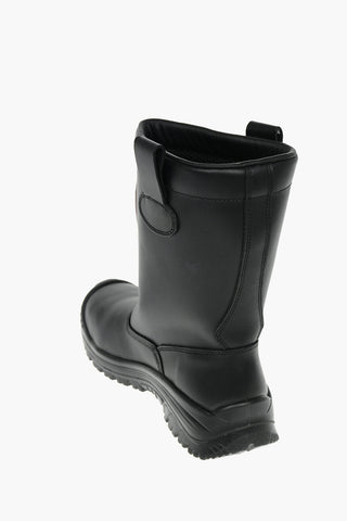 Contrasting Details Leather H-WOODKUT CH Boots