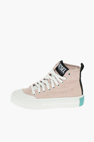 contrasting logo nylon S-MUJI MC high top sneakers