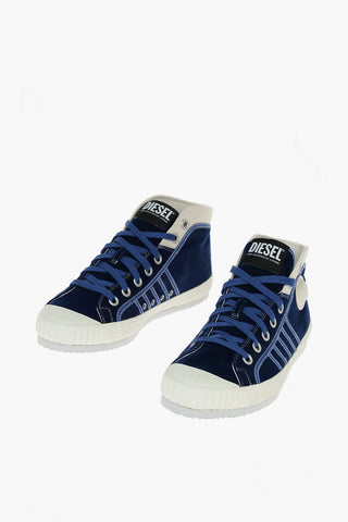 contrasting details fabric S-YUK MC high top sneakers