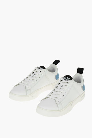 Sneakers Basse S-CLEVER LOW LACE a Tinta Unita in Pelle