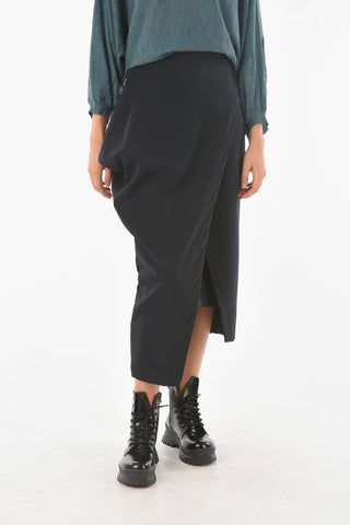 Asymmetrical Cut MAFFY Longuette with Front Split