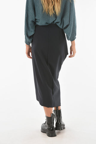 Asymmetrical Cut MAFFY Longuette with Front Split