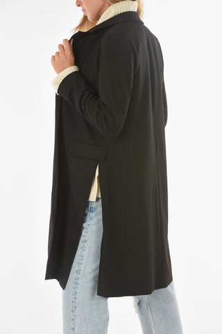 Jersey ALEIDA Duster Coat with Side Splits
