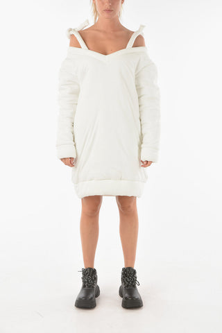MM6 Abito Corto Off-Shoulder Imbottito 
