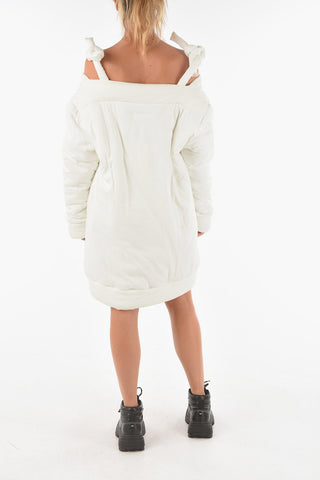 MM6 Abito Corto Off-Shoulder Imbottito 