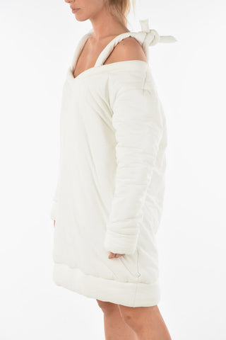 MM6 Abito Corto Off-Shoulder Imbottito 