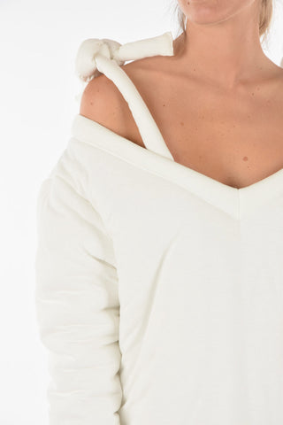MM6 Abito Corto Off-Shoulder Imbottito 
