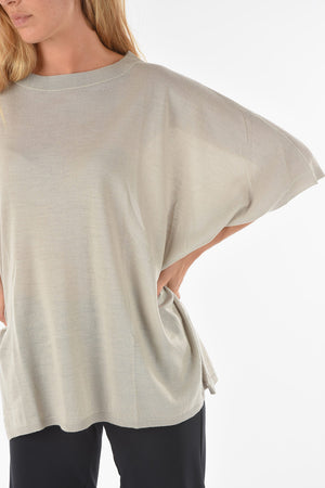 Asymmetrisches Top CURLIN mit kurzen Ärmeln