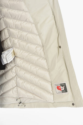 real fur trimming BOW BRIDGE down jacket with removable hood