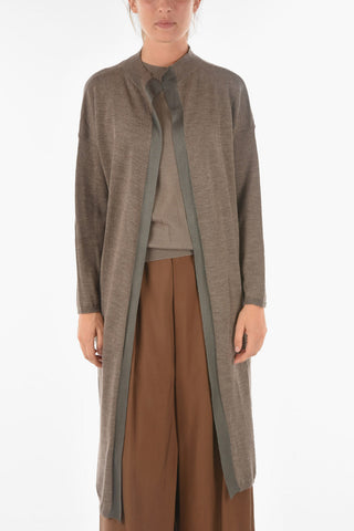 Long SWAPS Cardigan with Contrasting Bands