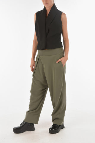 Asymmetrical Cut PORTAVENTURA Pants with Side Zip