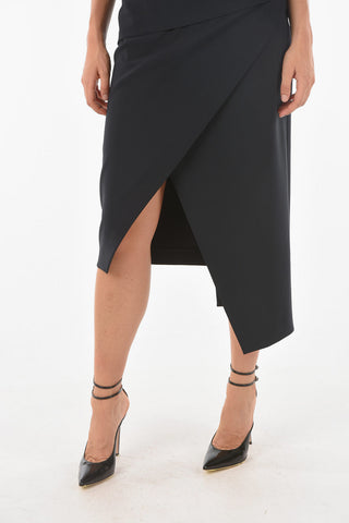 Draped MAFFY Midi Dress with Boat Neckline