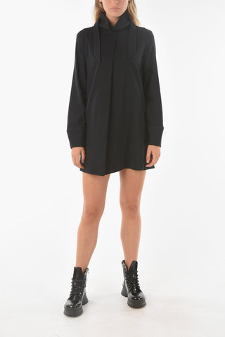 Vestito Svasato VALLATA a Maniche Lunghe con Collo Alto