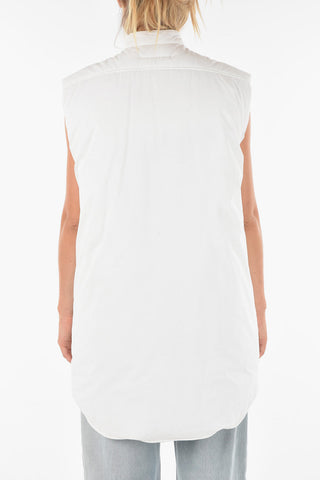 MM6 Diplomatic Collar Padded Shirt Dress
