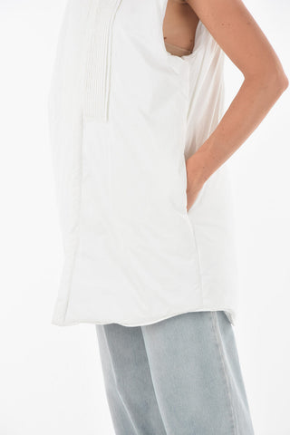 MM6 Diplomatic Collar Padded Shirt Dress