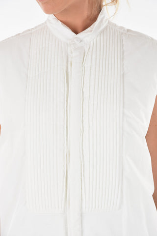 MM6 Diplomatic Collar Padded Shirt Dress