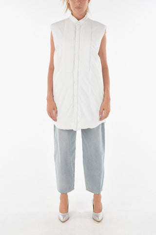 MM6 Diplomatic Collar Padded Shirt Dress