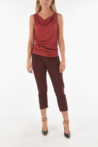 Draped MIZAR Sleeve-less Top
