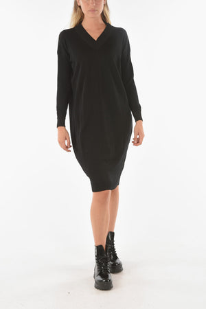 Midikleid SWAPS aus Strick mit V-Ausschnitt
