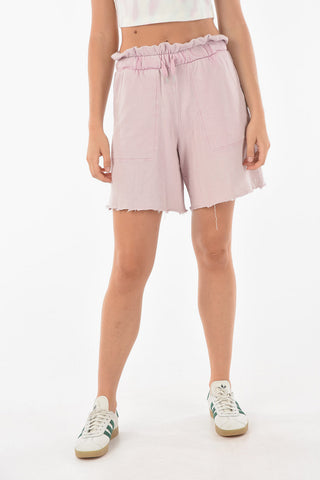 Sweatshorts NAVARRE with Raw-cut Hem